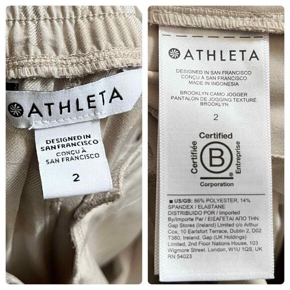 Athleta Brooklyn Camo Jogger Pant Style 599681 Size 2 Athleisure Outdoors - Picture 10 of 13